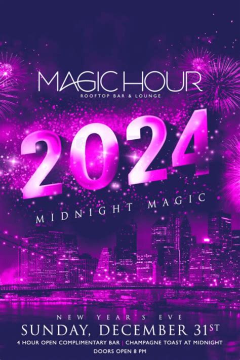 Experience the Magic of New Year's Eve at the Golden Hour Party